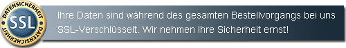 Ihre Daten sind bei uns SSL-verschl&uuml;sselt!